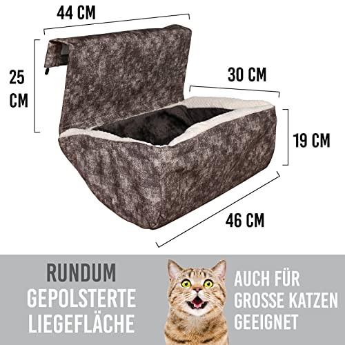 Alopini  Canapé chauffant | Convient également aux grands chats I Chauffage de lit pour chat Grotte suspendue pour chat Chauffage hamac Chauffage canapé chats 