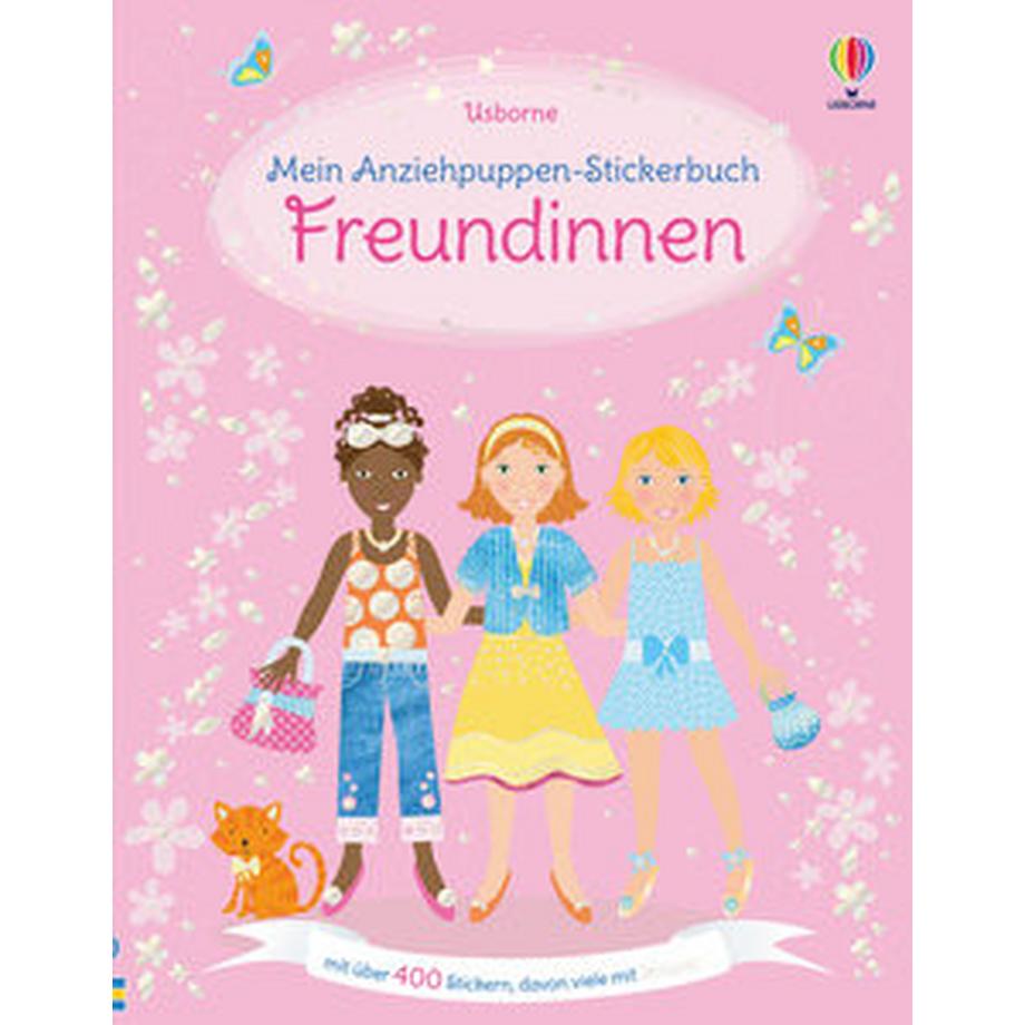 Usborne  Mein Anziehpuppen-Stickerbuch: Freundinnen 
