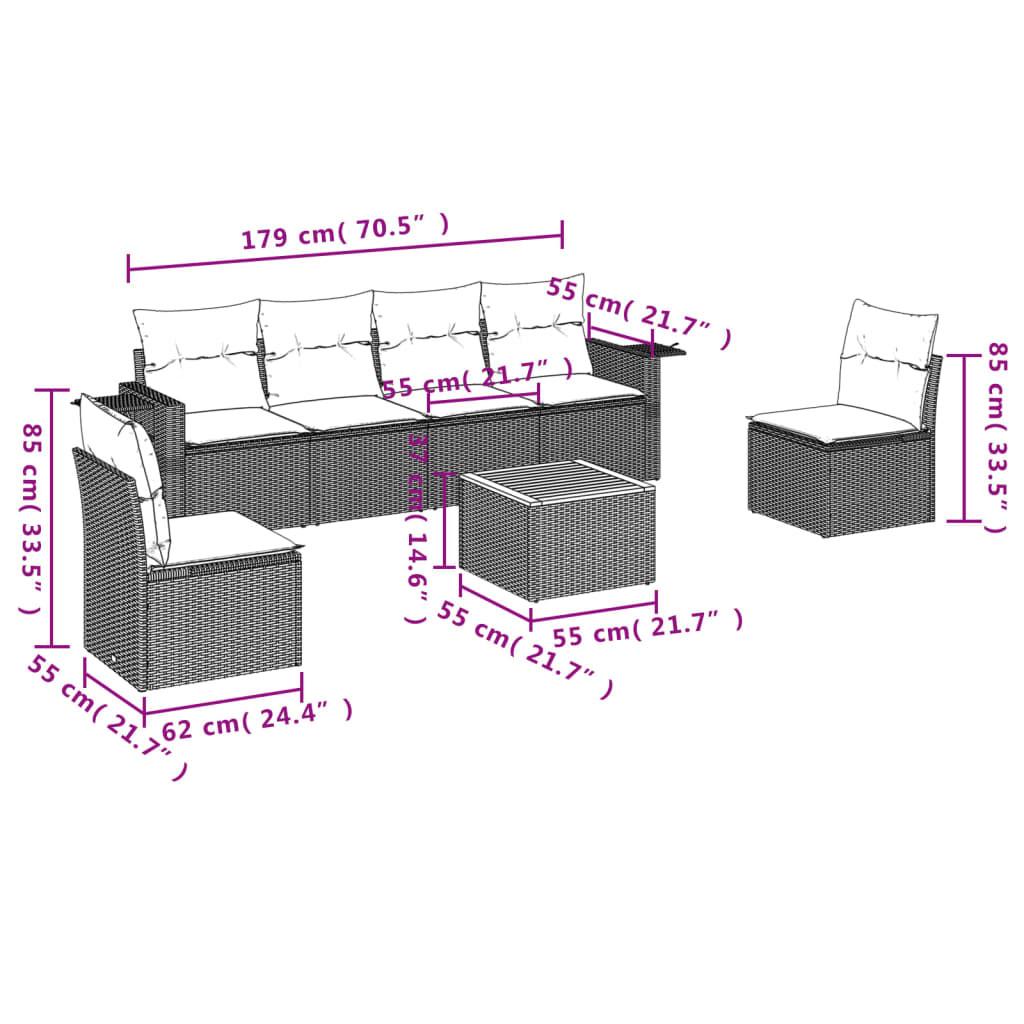 VidaXL Garten sofagarnitur poly-rattan  