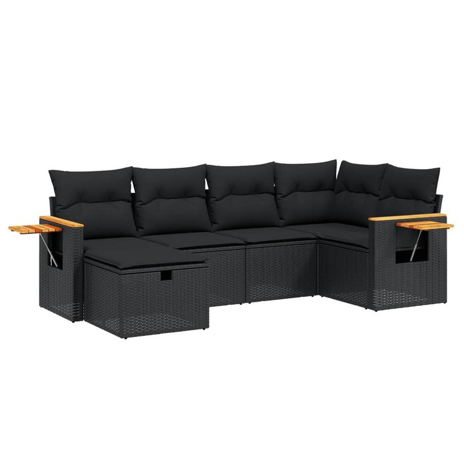 Ensemble de canapés de jardin rotin synthétique