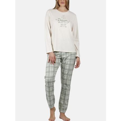 Admas  Pyjama Hausanzug Hose Top Langarm If You Dream 