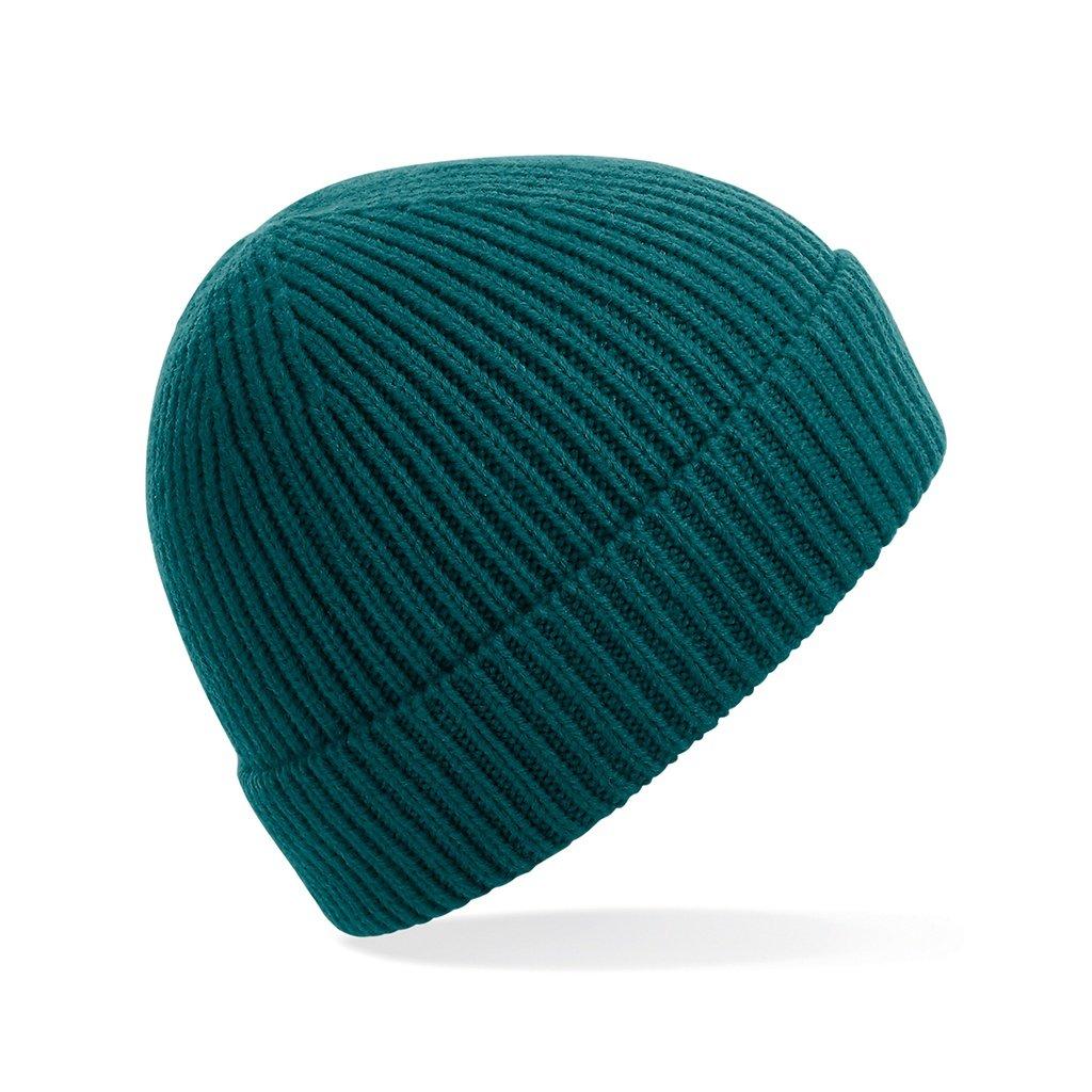 Image of Engineer Strick Ripp Beanie Herren Grün ONE SIZE