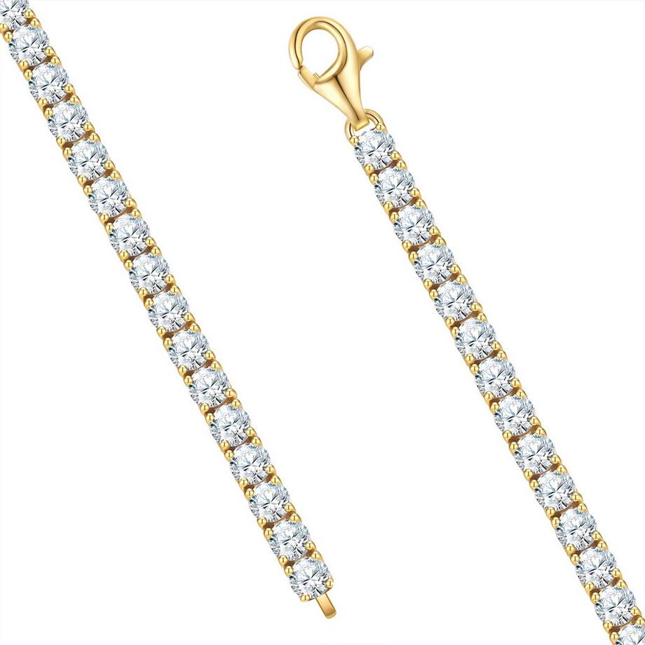 Rafaela Donata  Armband Sterling Silber gelbgold Zirkonia weiß 