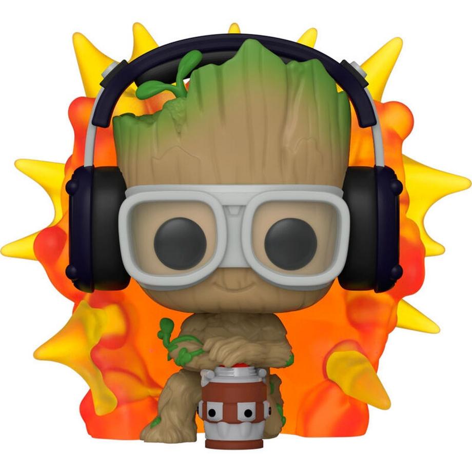 Funko  POP Figur Marvel Ich bin Groot - Groot mit Detonator 