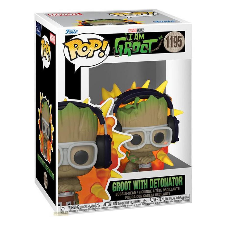 Funko  POP Figur Marvel Ich bin Groot - Groot mit Detonator 