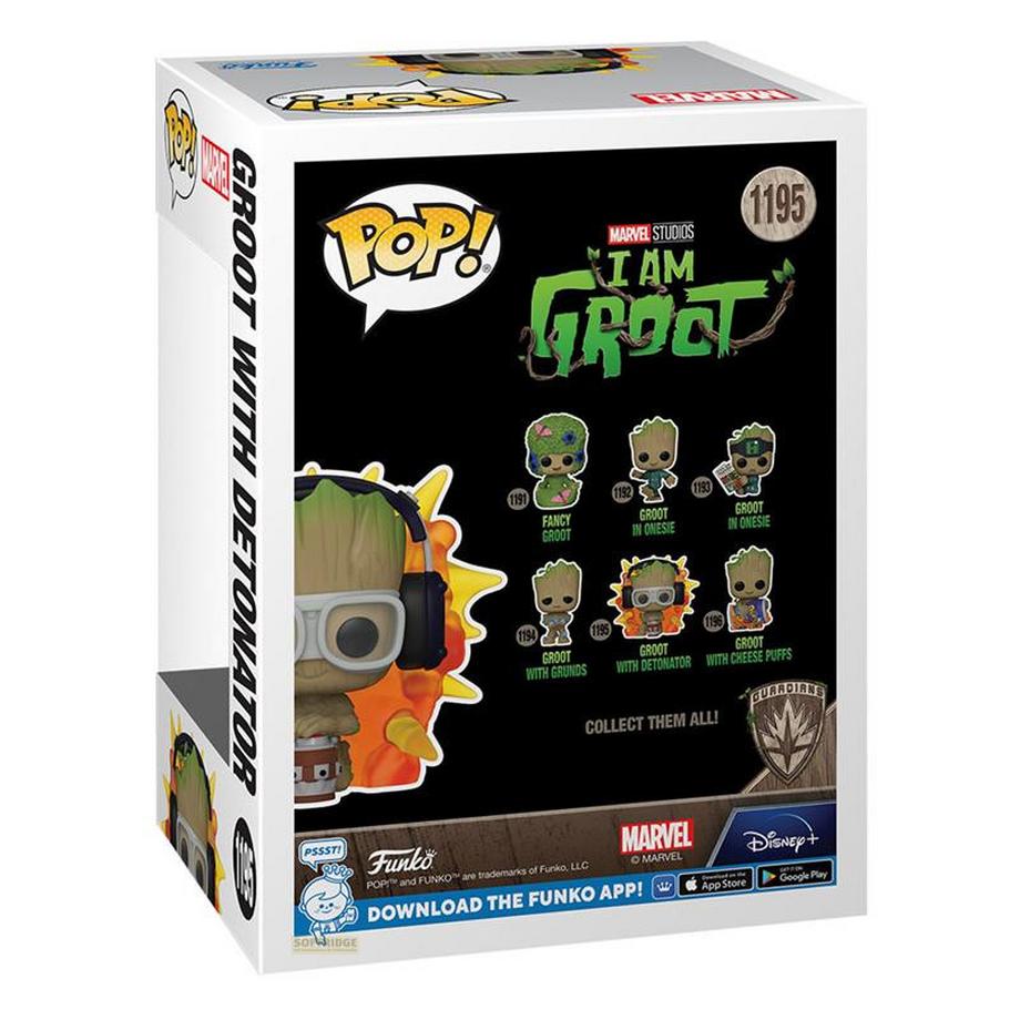 Funko  POP Figur Marvel Ich bin Groot - Groot mit Detonator 