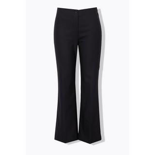 Ulla Popken  Pantalon droit Rose avec ceinture confortable et tissu stretch 