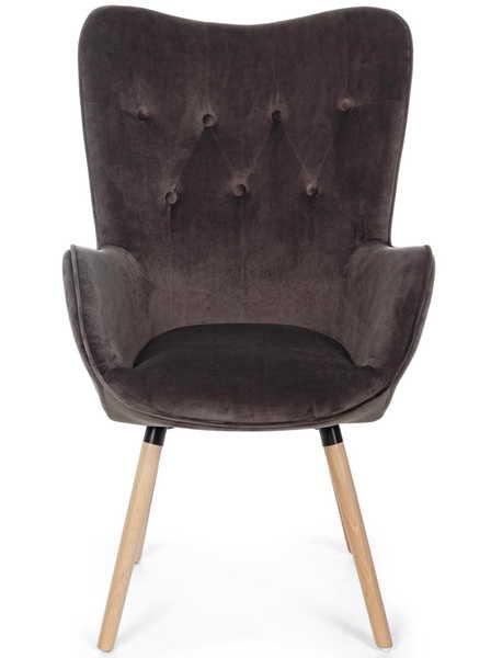 mutoni Fauteuil Juliet Marmot Velvet  