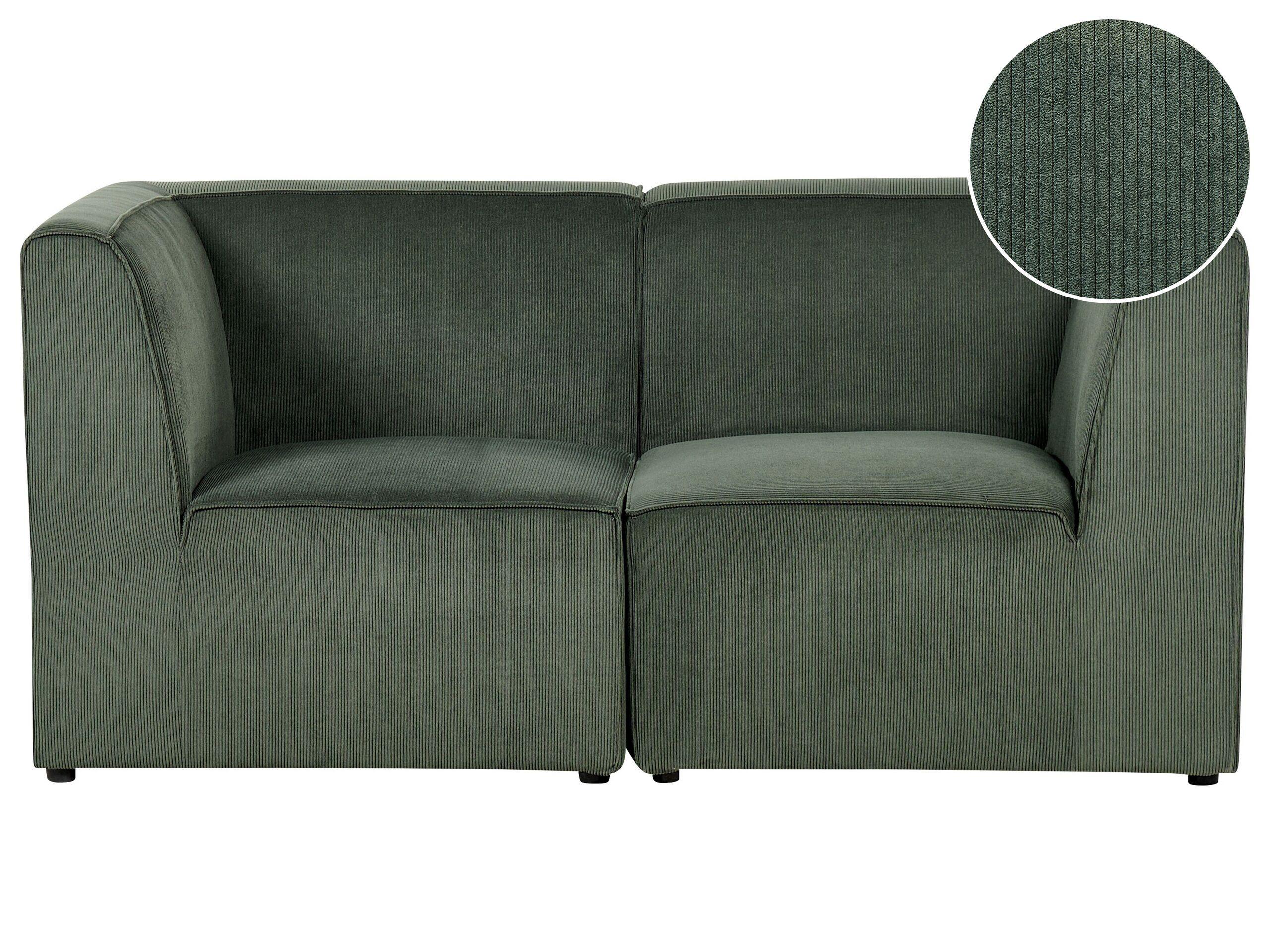 Beliani 2 Sitzer Sofa aus Cord Modern LEMVIG  