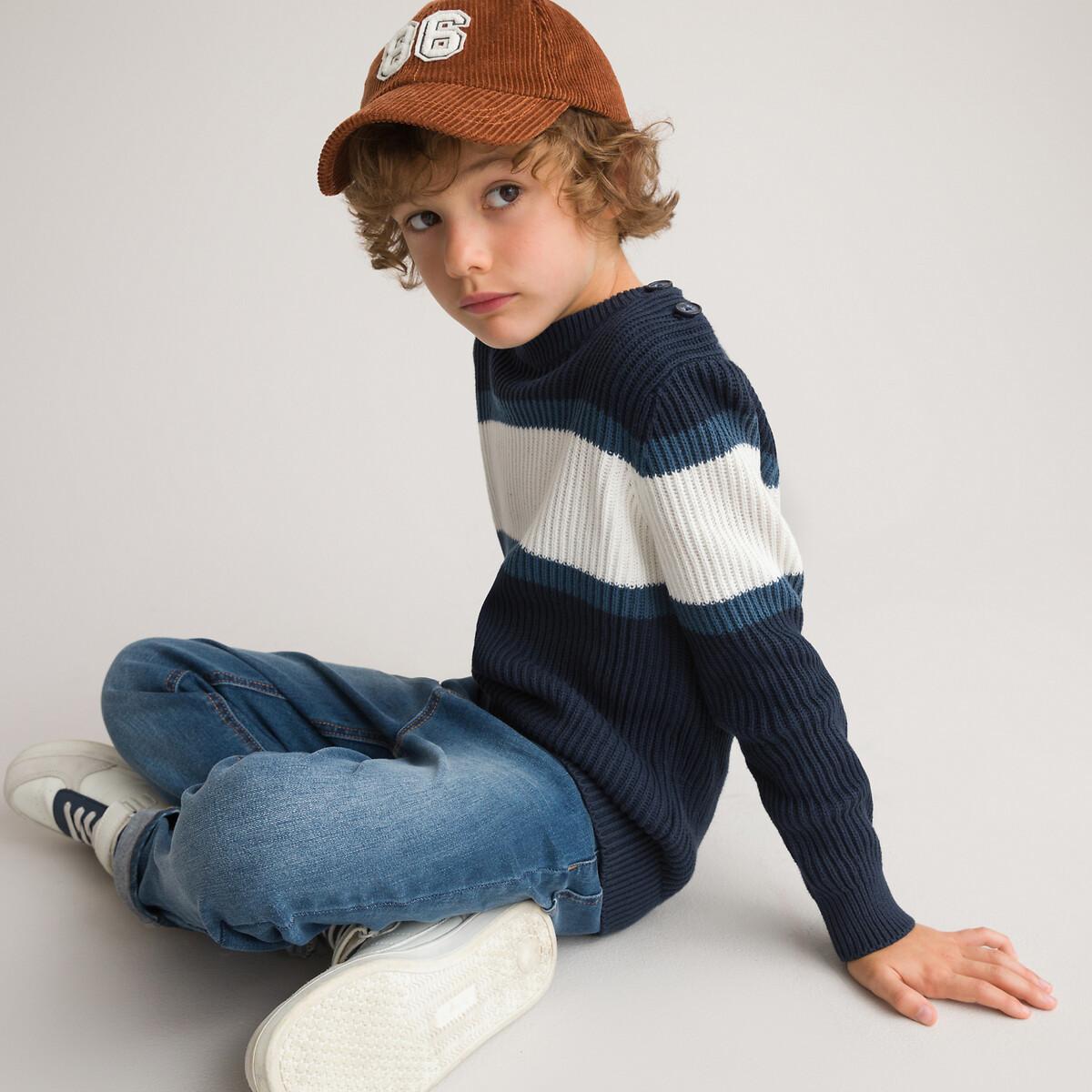 Image of Pullover Mit Rundem Ausschnitt Jungen Blau 114
