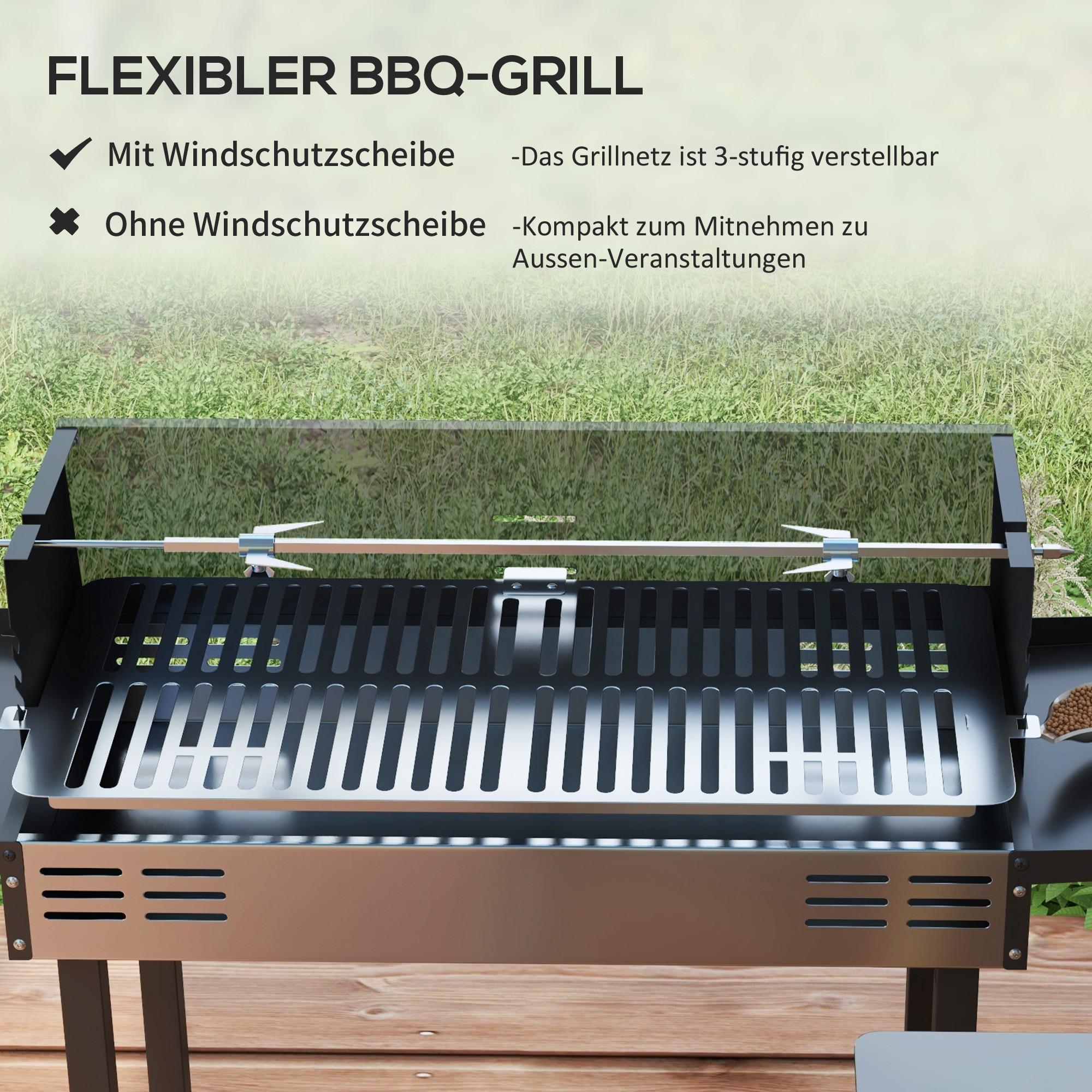 Outsunny  Holzkohlegrill 