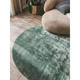 Benuta Tapis en viscose Ovale Nela Vert clair  