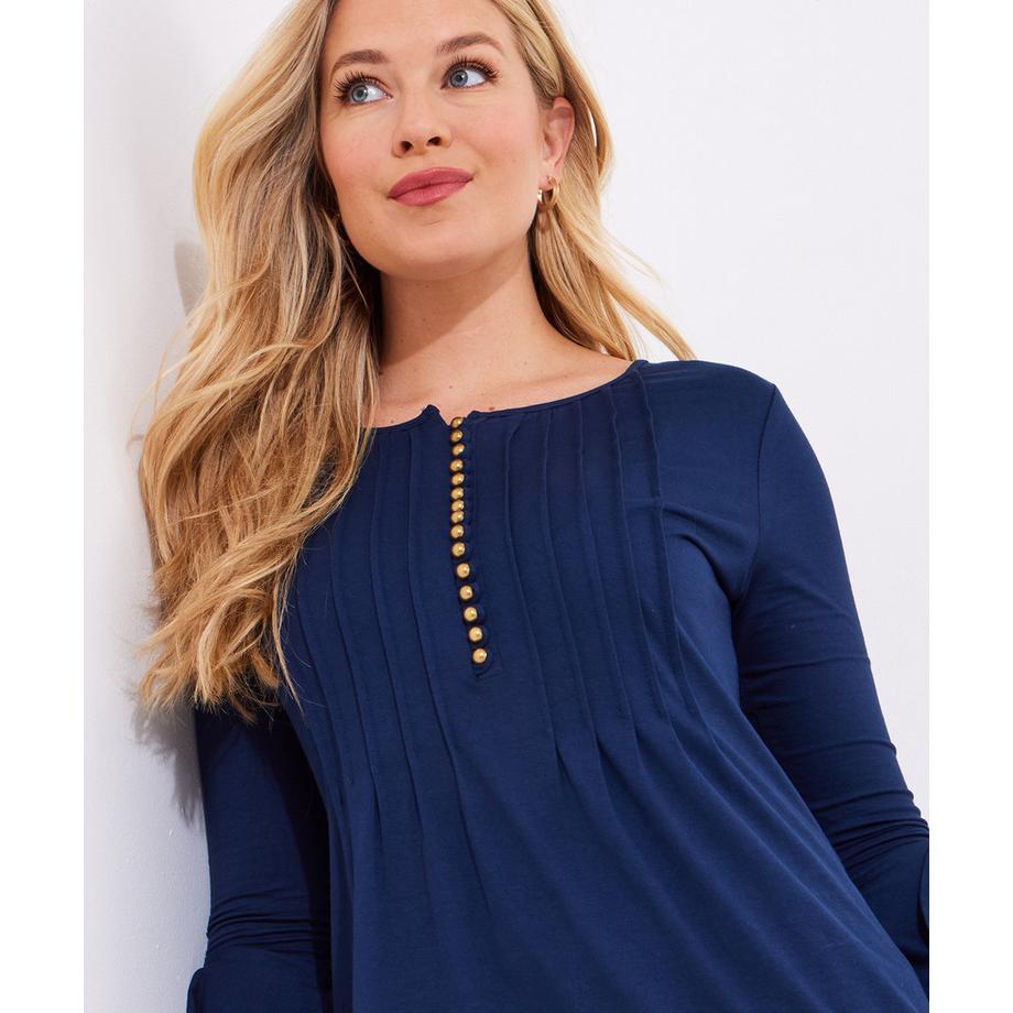 Joe Browns Langes Jersey-Oberteil mit Knopfleiste  