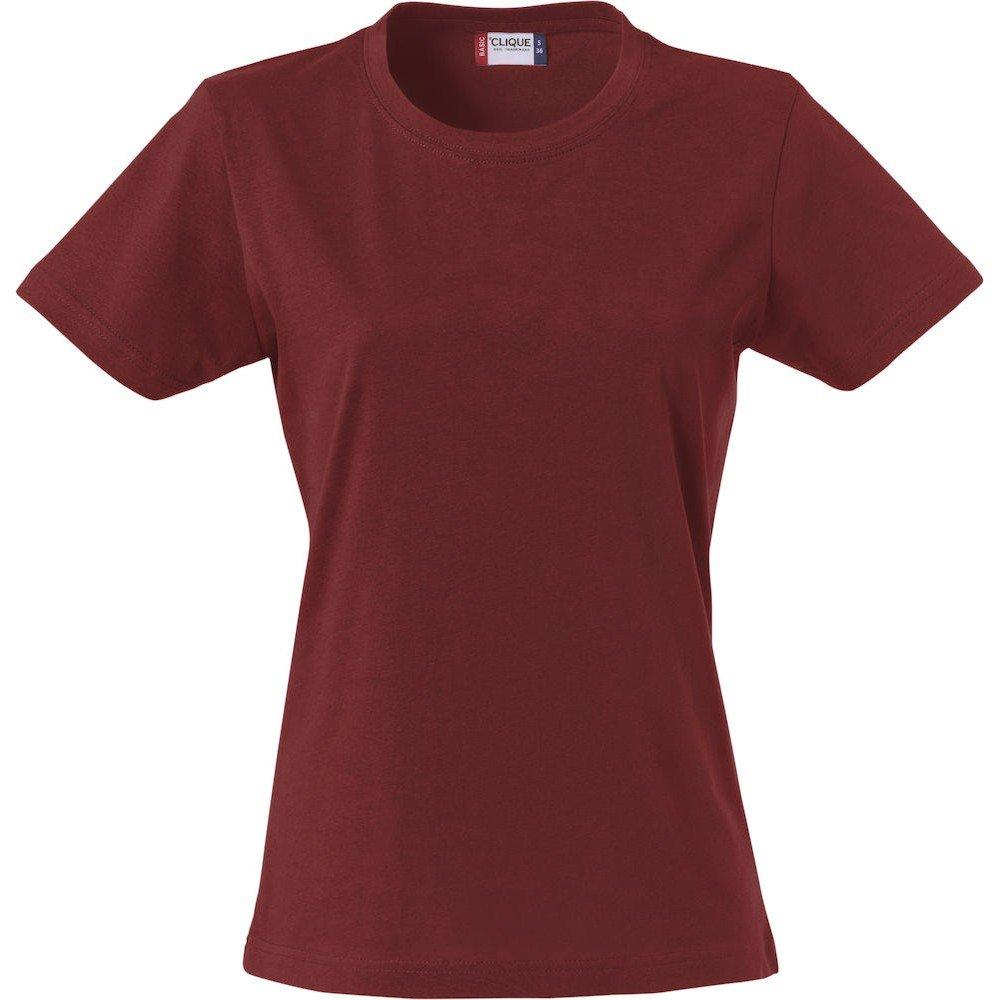 Image of Tshirt Damen Weinrot XL
