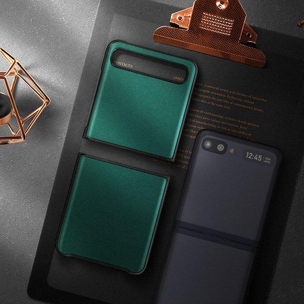 Avizar  Coque Galaxy Z Flip Cuir Vert 