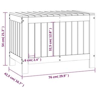 VidaXL Boîte de rangement de jardin bois de pin  