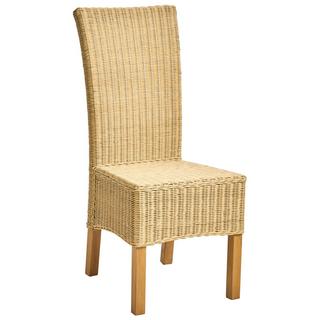 Beliani Lot de 2 chaises de salle à manger en Rotin Scandinave ANDES  