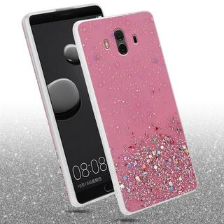 Cadorabo  Housse compatible avec Huawei MATE 10 - Coque de protection en silicone TPU flexible avec paillettes scintillantes 