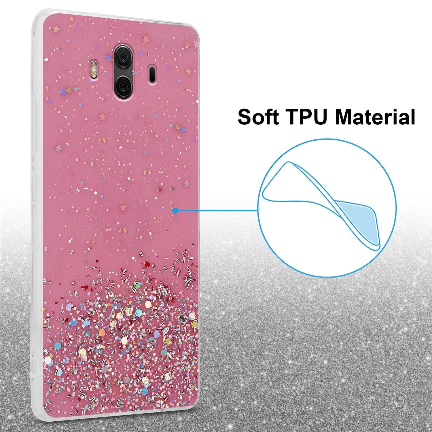 Cadorabo  Housse compatible avec Huawei MATE 10 - Coque de protection en silicone TPU flexible avec paillettes scintillantes 