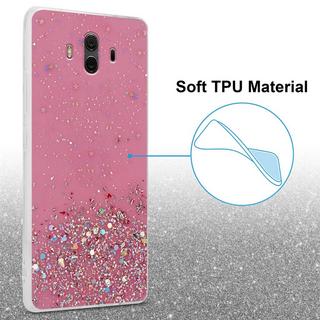 Cadorabo  Housse compatible avec Huawei MATE 10 - Coque de protection en silicone TPU flexible avec paillettes scintillantes 