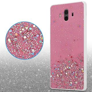 Cadorabo  Housse compatible avec Huawei MATE 10 - Coque de protection en silicone TPU flexible avec paillettes scintillantes 