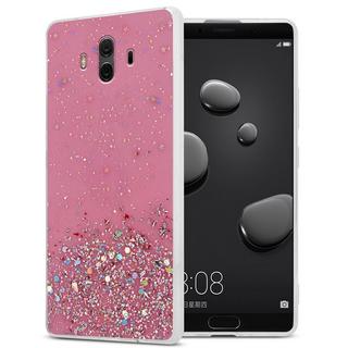 Cadorabo  Housse compatible avec Huawei MATE 10 - Coque de protection en silicone TPU flexible avec paillettes scintillantes 