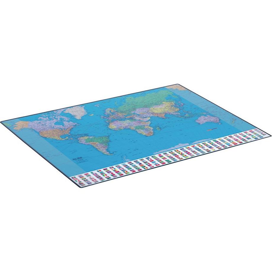 Tapis de bureau GeoPad carte du monde, allemand