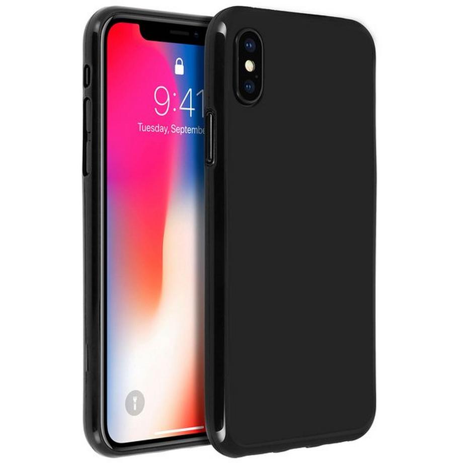 Avizar  Apple iPhone X Silikon Case Schwarz 