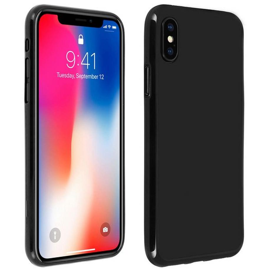 Avizar  Apple iPhone X Silikon Case Schwarz 
