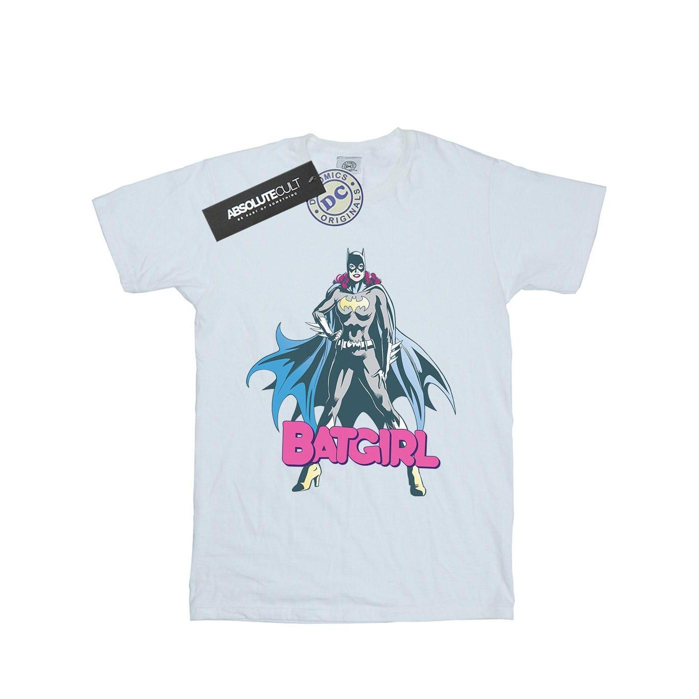 Image of Batgirl Pose Tshirt Herren Weiss 3XL