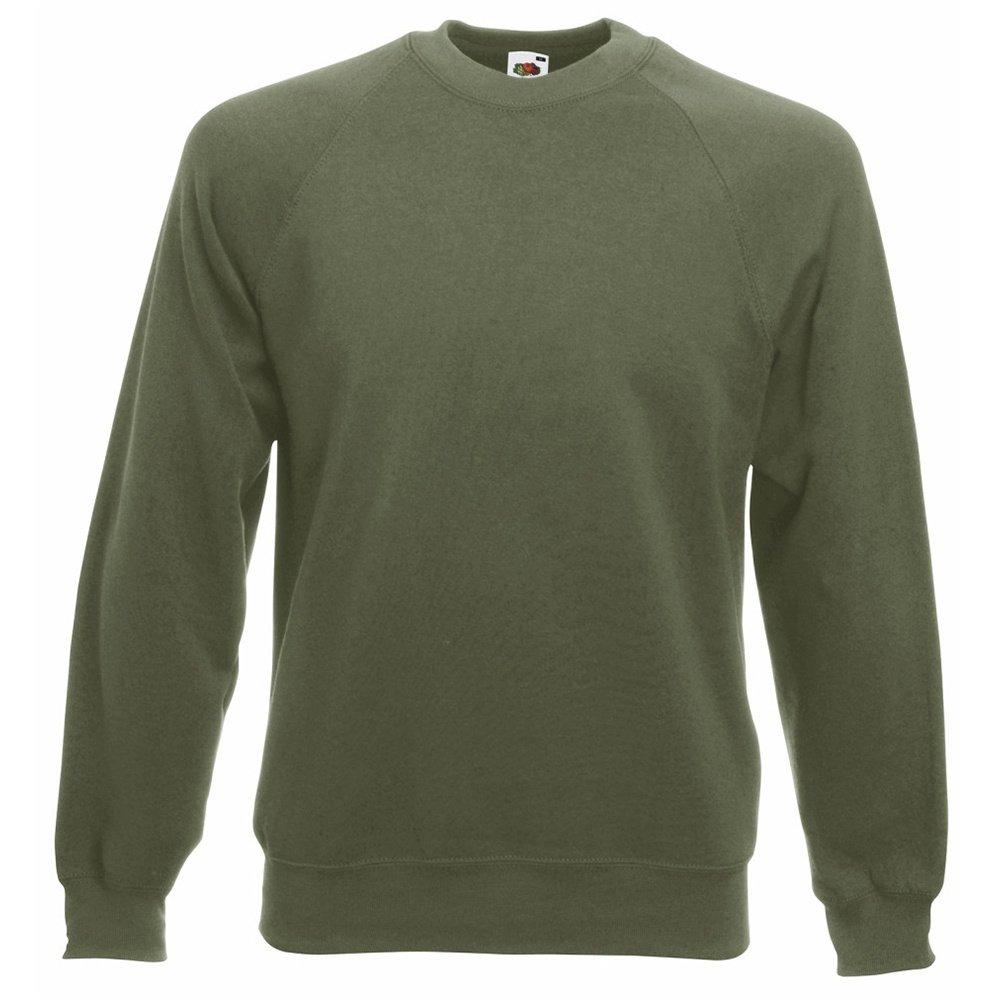 Image of Raglanärmeln Belcoroâ® Pullover Herren Olivegrün M