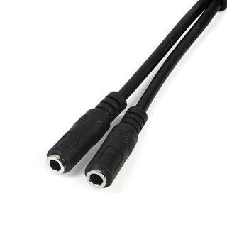 STARTECH.COM  StarTech.com Cavo Sdoppiatore per Cuffie 3.5mm - Adattatore per Auricolare da 3.5mm Maschio a 2 Femmine 