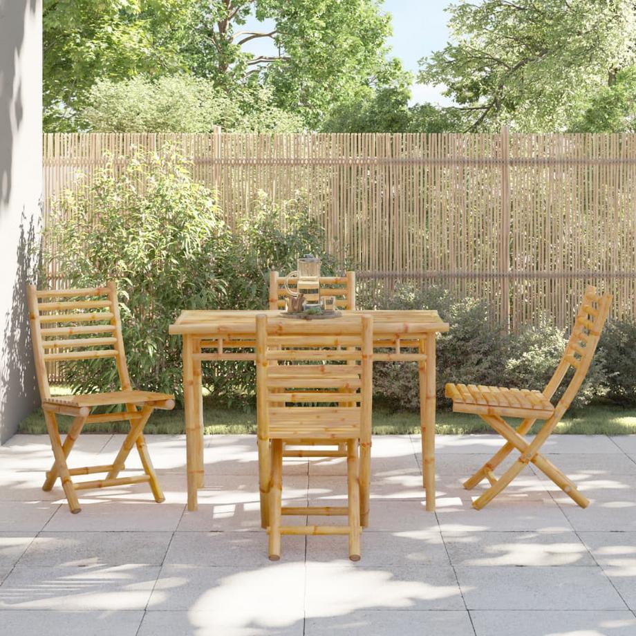 VidaXL Chaise de jardin bambou  