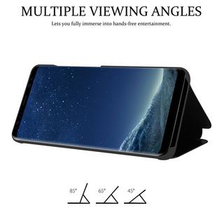 Cadorabo  Hülle für Samsung Galaxy S8 Spiegel Standfunktion 360 Grad Schutz 