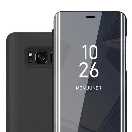 Cadorabo  Hülle für Samsung Galaxy S8 Spiegel Standfunktion 360 Grad Schutz 