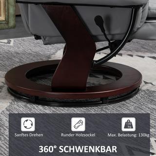 HOMCOM Relaxsessel mit Hocker  