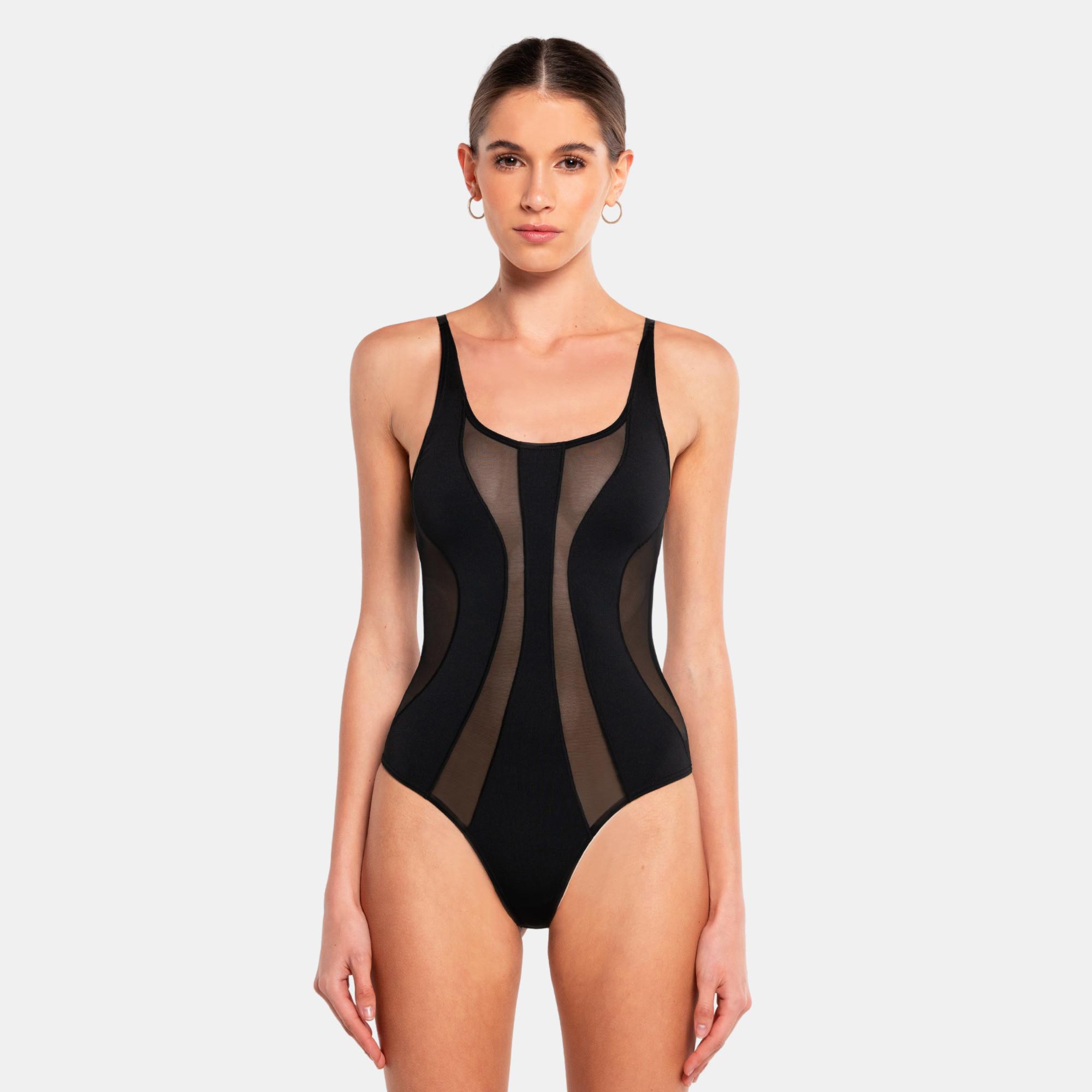 Image of Twist Bodysuit Damen Schwarz XL