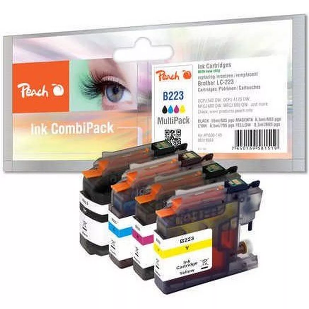 Peach - Tinte für Bher LC-223 Multipack, One Size