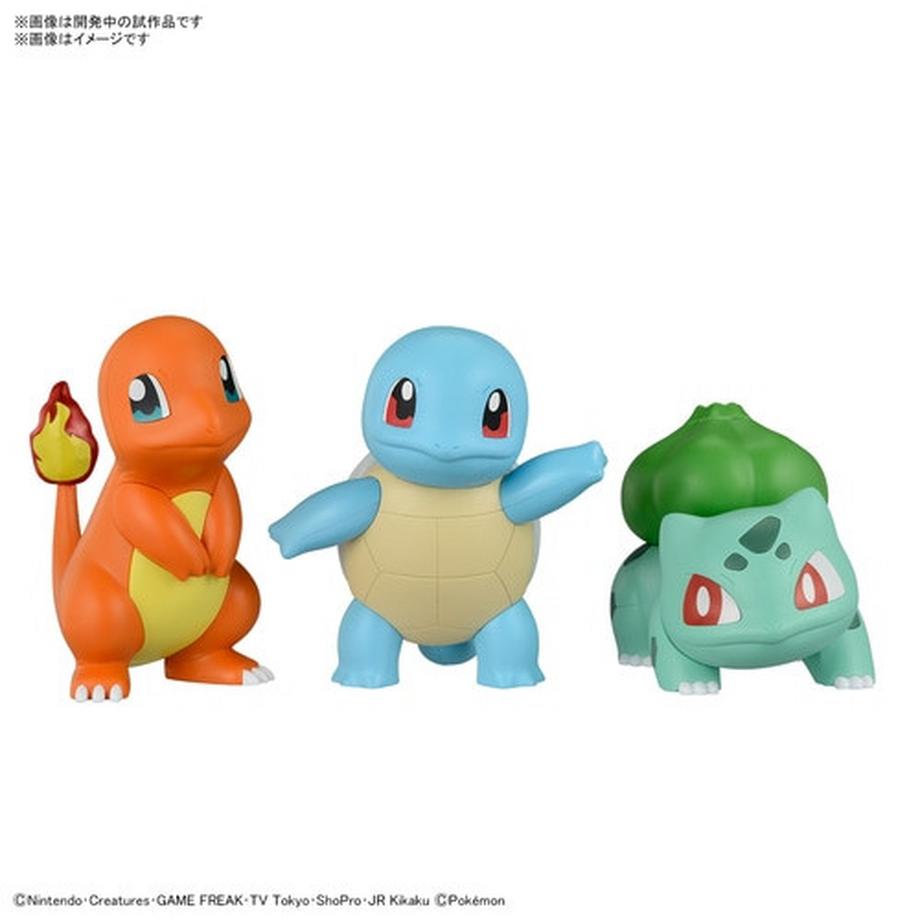 Takara Tomy  Plamo Quick!! Charmander & Bulbasaur & Squirtle Set Plastic Model 
