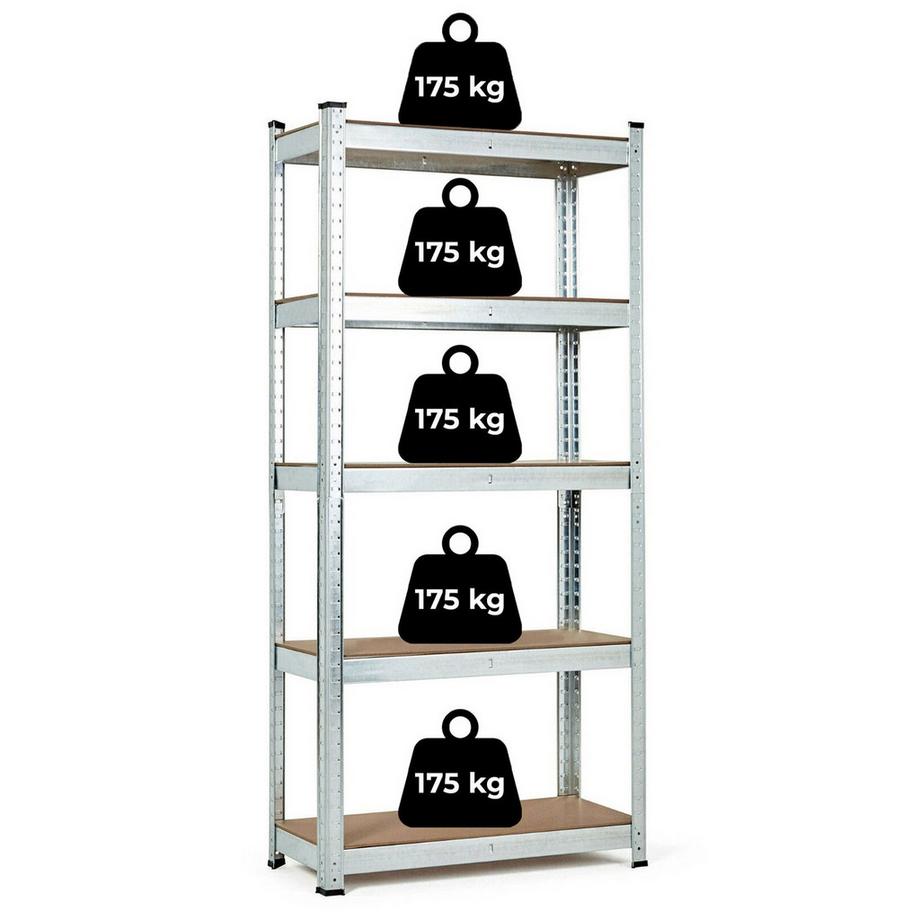 Northio Lagerregal, 5 Böden, 875 kg Tragkraft  
