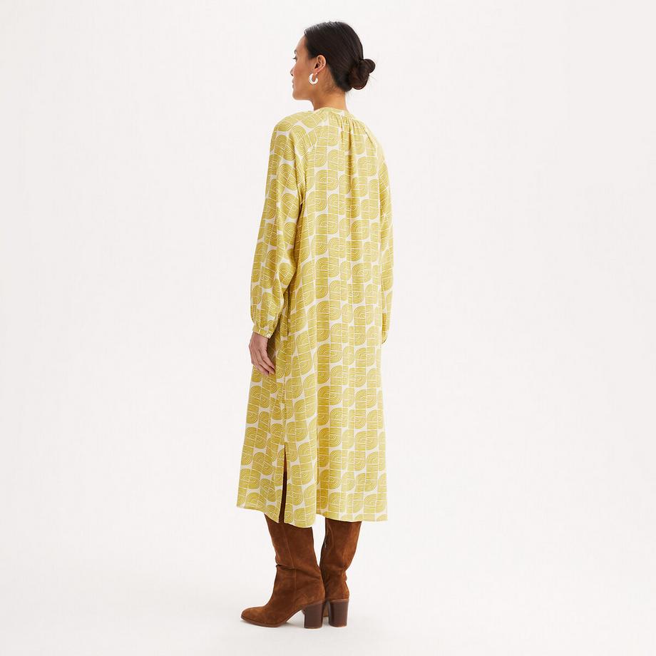 La Redoute Collections Robe longue droite à motif graphique  