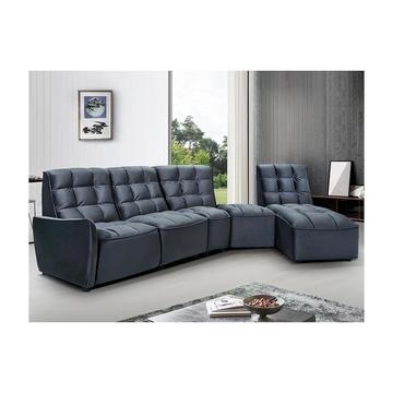 Ecksofa mit Relaxfunktion ALFORD Verstellbar Samt