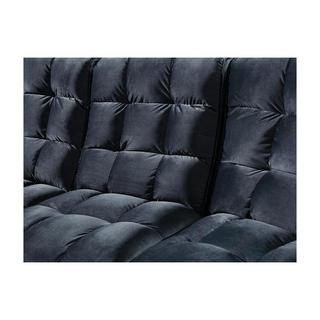 Vente-unique Ecksofa mit Relaxfunktion ALFORD Verstellbar Samt  