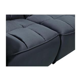 Vente-unique Ecksofa mit Relaxfunktion ALFORD Verstellbar Samt  