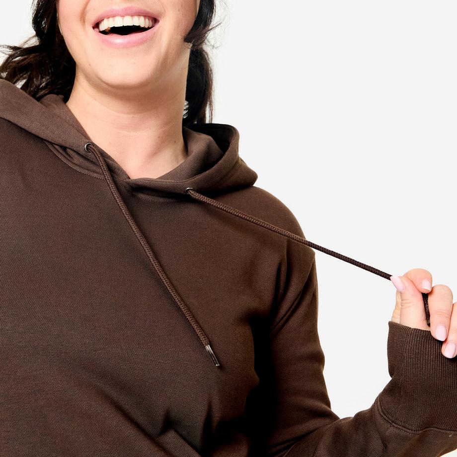 DOMYOS  Felpa donna con cappuccio cotone 