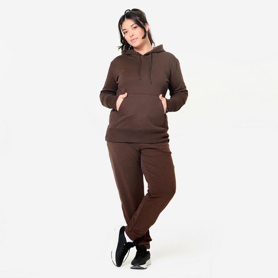 DOMYOS  Felpa donna con cappuccio cotone 