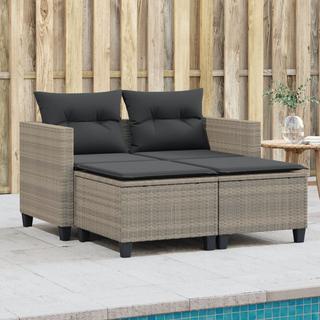 VidaXL Canapé de jardin rotin synthétique  