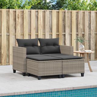 VidaXL Canapé de jardin rotin synthétique  