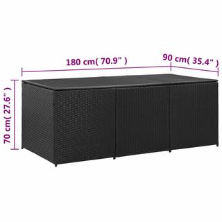 VidaXL Gartenbox poly-rattan  