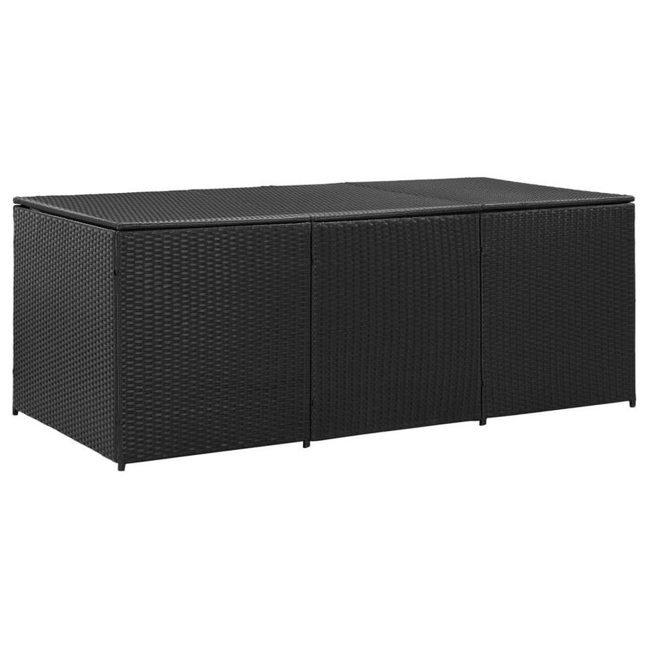 Coffre de rangement rotin synthétique